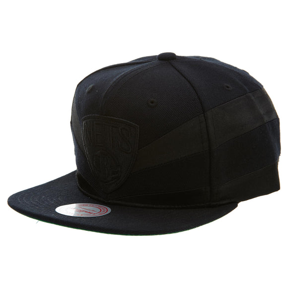 Mitchell&ness Brooklyn Nets Satin Slash Snapback  Unisex Style : Bh72c2