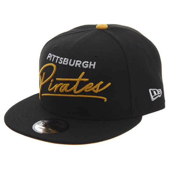 New Era Scripted Turn Pittsburgh Pirates Snapback #28 Unisex Style : 11812664-BLACK