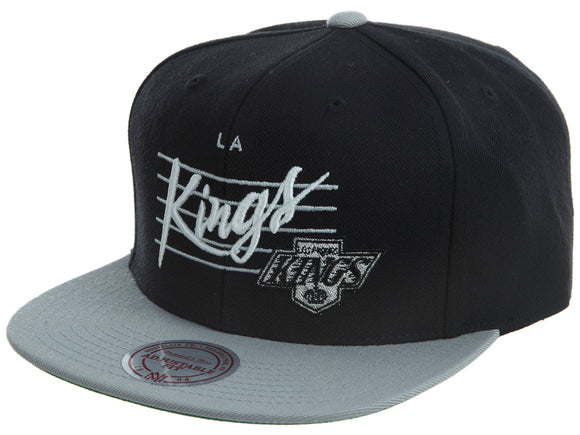 Mitchell&ness Cursive Script Los Angeles Kings Snapback #30 Unisex Style : 114az