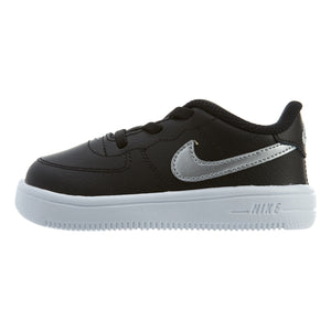 Nike Force 1 '18 TD Black/Metallic Silver Boys / Girls Style :905220