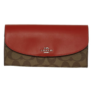 Coach Signature Pvc Slim Envelope Wallet Womens Style : F54022