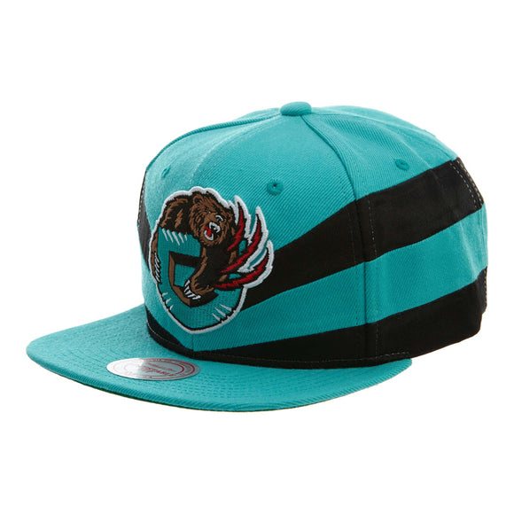 Mitchell&ness Vancouver Grizzlies Satin Slash Snapback Unisex Style : Bh71n9