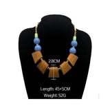 Test - SimplyMaelle Vintage Wood and Bead Statement Necklace