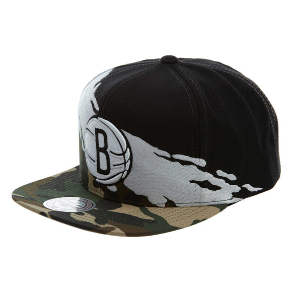 Mitchell&ness Camo Pintbrush Brooklyn Nets Snapback #35 Unisex Style : Bh78d7